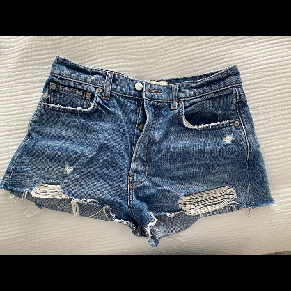Dixie high rise shorts. Reformation.